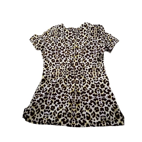 Leopard Print Baby Phat Women's Scrub Top Size S - Picture 2 of 6